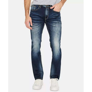 Jeans Buffalo David Bitton da Uomo Ash X Stretch Blu Navy Slim Skinny Taglia 40X32 in Denim Stonewashed Traspirante Stile Hip Hop per la Primavera - Product Image 1