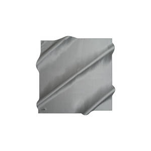 Gray Silk <b>Square</b> <b>Scarf</b>-Plain Solid Color - Product Image 1