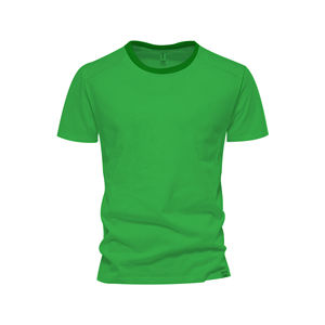 Camiseta de alta calidad para hombre, patrón sólido informal con mangas cortas, estampado de logotipo personalizado a la moda, hecho de Jersey de algodón puro - Product Image 2