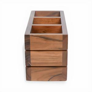 การออกแบบเรือทําด้วยมือที่วางช้อนส้อมไม้ที่วางเครื่องครัวยืนในราคาไม่แพง - Product Image 4
