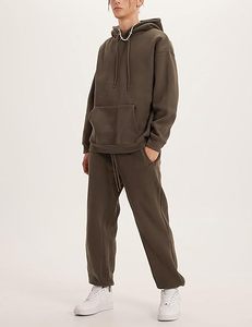 Sudadera con capucha de estilo retro para hombre, jersey de lana de algodón de gran tamaño, ropa informal cálida, sudadera - Product Image 3