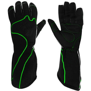 Guantes de carreras de automovilismo Nomex ignífugos espalda amarilla Floro Cent, - Product Image 5