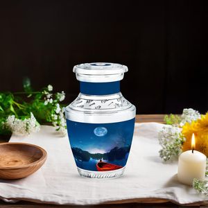 Mini urnes d'oiseau cardinal de conception de lune bleue pour les cendres humaines adultes hommes et femmes petite urne pour les cendres urne de taille personnalisée adulte - Product Image 6
