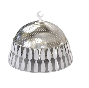 Venta caliente cazuela plato para servir con soporte de Metal de hoja dorada tapa de latón olla caliente de acero inoxidable para fiestas y eventos - Product Image 4