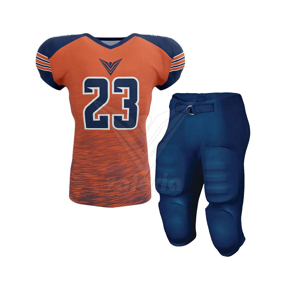 Complete Game Day American Football Uniform Custom Stitched Mesh Full Set Jersey Pants for Team Practice