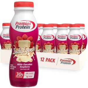 Premier <b>Protein</b> Shake INDULGENCE, White Chocolate Raspberry, 30g <b>Protein</b>, 170 Calories, 3g Sugar, 11.5 fl oz, 12 Pack - Product Image 5