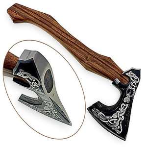 ขวานพิซซ่าไวกิ้งทำจากสเตนเลสมีงานตีขึ้นรูปด้วยมือขวานทำจากคาร์บอนสูงมีดีไซน์ตามสั่ง - Product Image 1