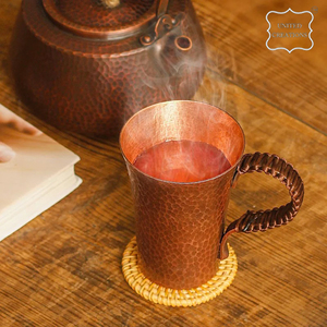 Taza de cobre puro de calidad superior Taza de cerveza de cobre con mango de cuerda Taza de vino puro más vendida - Product Image 6