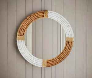 Miroir mosaïque argent, miroir mosaïque rond - Product Image 3