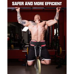 Wholesale Neoprene <b>Back</b> Support Dip <b>Belt</b> <b>for</b> Weight Lifting with 36 Inches Heavy Duty Steel Chain Gym Workout <b>Belt</b> <b>for</b> Men&Women - Product Image 3
