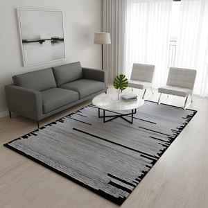พรมขนสัตว์ทันสมัย พรมขนสัตว์ทอมือสไตล์โมเดิร์น สำหรับห้องนั่งเล่น ห้องนอน และสำนักงาน - Product Image 1