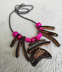 Collar minimalista de cáscara de coco: diseño simple, elegancia natural, uso diario, estilo de playa - Product Image 6