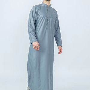 Offre Spéciale robe musulmane arabe homme islamique Thobes hommes Dubaï islamique vêtements meilleure vente islamique vêtements hommes arabe Thobe - Product Image 2