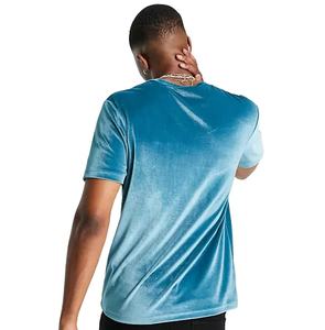 Camiseta de Terciopelo de Alta Calidad, Transpirable, de Manga Corta, Lisa, de 220g, para Yoga, Ejercicio al Aire Libre, Personalizable - Product Image 1