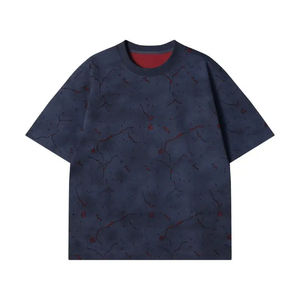 Nuevas camisetas para hombre Boxy desgastadas de peso pesado de alta calidad, camiseta de gran tamaño con lavado ácido, camiseta recortada personalizada para hombre - Product Image 1