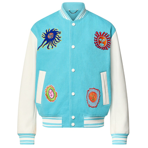 Chaquetas universitarias de lana con letras de vuelo para hombre Chaquetas de béisbol con soporte hechas a medida Nueva chaqueta de temporada de invierno caliente para hombre - Product Image 1