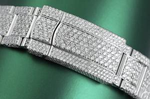 Montre-bracelet automatique à cadran romain en diamant Moissanite VVS personnalisée Hip Hop Bling Fashion pour hommes au prix le plus bas - Product Image 3