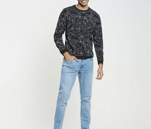 Venta al por mayor personalizado bordado polar 420gsm algodón Unisex sudaderas de cuello redondo de gran tamaño - Product Image 3