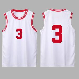 Maillot de basket-ball personnalisé à imprimé uni pour femmes, haut de sport, maillot de basket-ball pour hommes, maillot de basket-ball respirant en maille pour enfants, équipe scolaire - Product Image 3