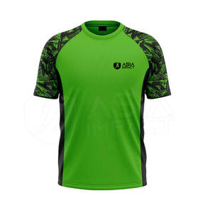 Camiseta ajustada personalizada de poliéster 100% para hombre, ropa deportiva de secado rápido de manga corta, fabricante de ropa deportiva OEM, muestra gratuita - Product Image 3