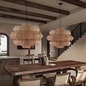 โคมไฟไม้ไผ่ห้อยตกแต่งบ้านปรับแต่งได้ตามต้องการ - Product Image 4