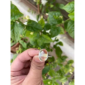 <b>Adjustable</b> 925 Silver <b>Ring</b> with Natural Citrine Gemstone Trendy Princess Cut Bezel Setting Perfect Gift for Any Occasion - Product Image 2