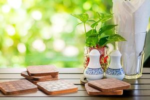 Posavasos de Madera Ecológicos de Estilo Bohemio, Hechos a Mano con Diseño Personalizado, Económicos para Pedidos al por Mayor a Precio de Mayoreo - Product Image 3