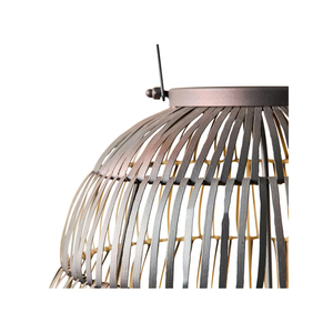 Round Woven Rattan Lantern with Glass <b>Candle</b> <b>Holder</b> Decorative Lighting for Indoor Outdoor Patio <b>Garden</b> and Living Room Decor - Product Image 6