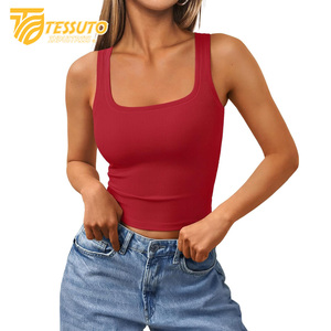 Camiseta sin mangas de algodón para mujer, camiseta sin mangas para mujer, precio al por mayor, camiseta sin mangas para mujer a la venta - Product Image 1