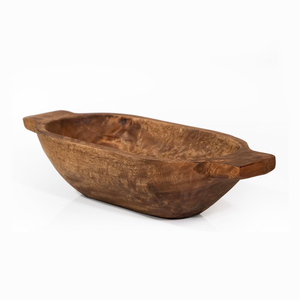 Bol à pâte en bois de manguier naturel oblong Vintage décor à la maison décor de ferme bol à bougie salle à manger Table maîtresse bols à pâte - Product Image 6
