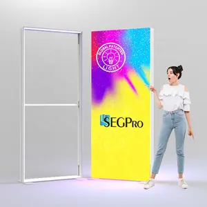 Lintel Fabric Light Box Exhibition Display Booth Aluminum Advertising Light Boxes Aluminum Frame Advertising Light Boxes