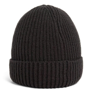 Bonnet en tricot uni vierge bonnet personnalisé en laine épaisse cachemire bonnet à revers Jacquard bonnet tricoté chapeau d'hiver pour femmes vente en gros - Product Image 2
