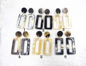 Pendientes de Cuerno de Búfalo para Niñas, Pendientes de Mujer, Joyería de Cuerno, Cuerno Natural para Mujer, Alta Calidad - Product Image 2