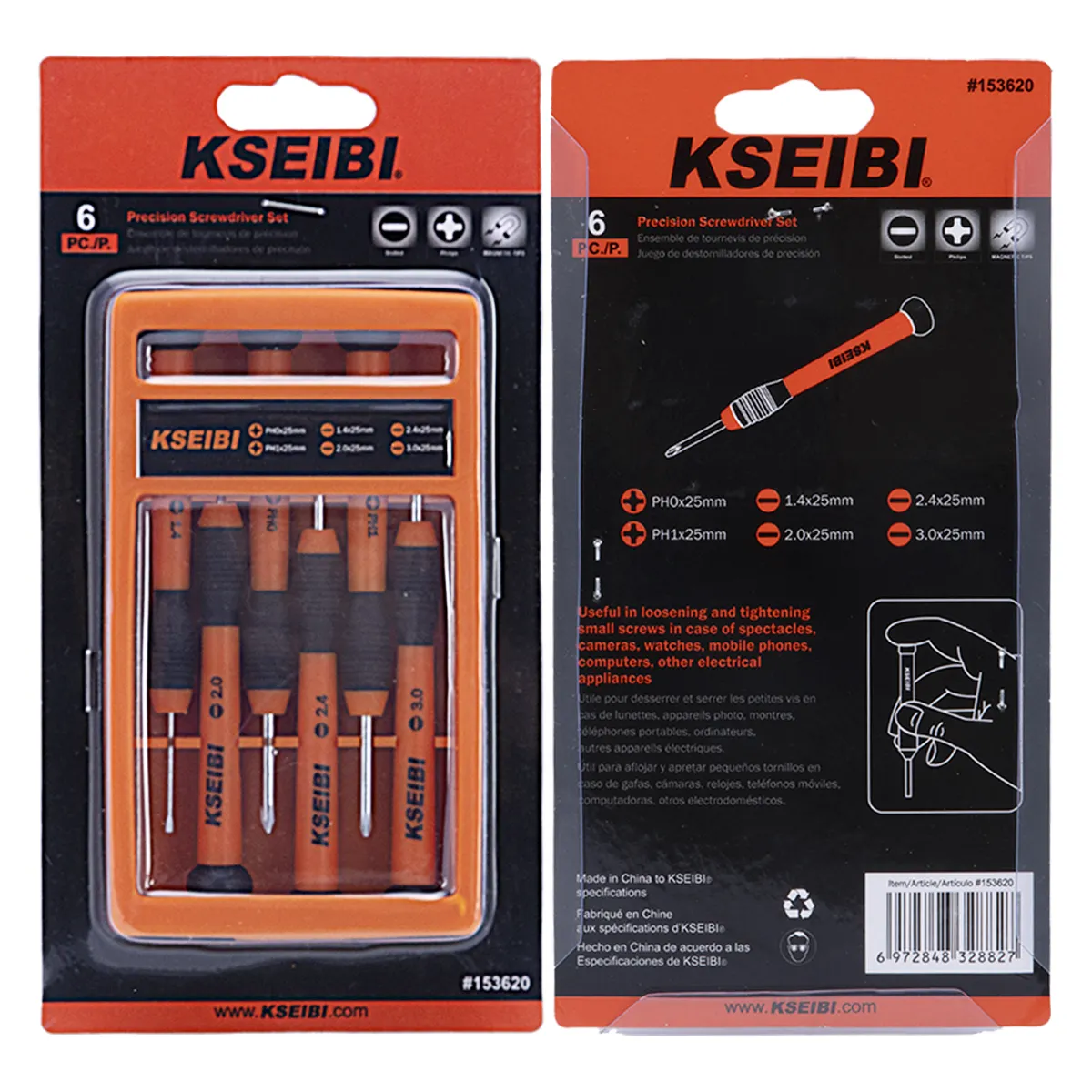 KSEIBI High Quality precision screwdriver set 6pc For Electronics Repair