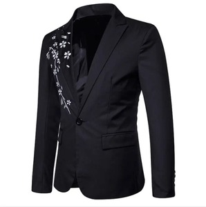 Nouvelle mode de blazer imprimé veste de costume Slim Fit dîner Sport OEM manteau Blazers pour la fête deux boutons personnalisé 3 pièces hommes Blazer - Product Image 4