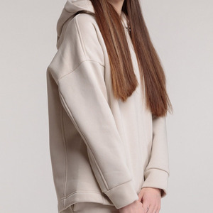 Ensemble de survêtement imprimé respirant deux pièces élégant et personnalisé pour femme, 100 % coton molletonné épais, longueur intégrale, hiver - Product Image 3