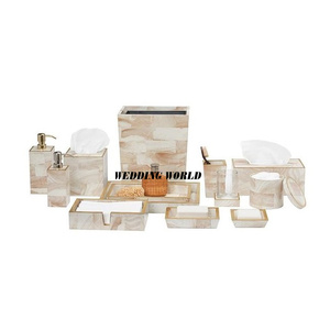 Ensemble de salle de bain de luxe fait à la main Qualité Premium Vente en gros Accessoires de salle de bain Taille personnalisée Nouvel ensemble de salle de bain - Product Image 4