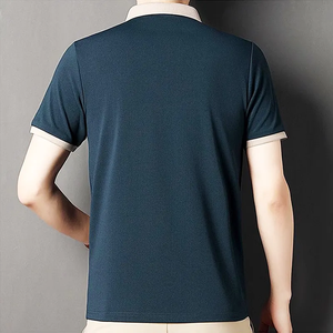 Style chaud personnaliser hommes affaires loisirs 100 coton T-shirt à manches courtes pas cher de haute qualité polos pour hommes - Product Image 6