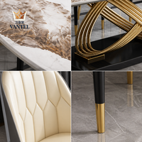 Ensemble de meubles de salle à manger de luxe Vantel pour villa, hôtel, appartement et projets de maisons entières - Fournisseur d'usine