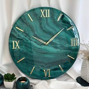 Diy Drip Resin Mold <b>Roman</b> Arabic Digital <b>Clock</b> Ornaments Handmade Model Modern Simple Style Home Decoration - Product Image 4