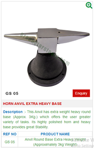 Outils et équipement essentiels pour la fabrication de bijoux, enclume en corne à base extra lourde pour la fabrication de bijoux professionnels - Product Image 2