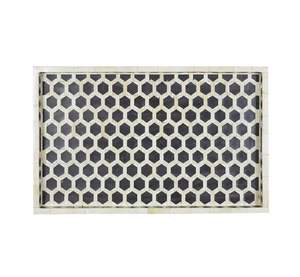 Para bandeja de incrustaciones, bandeja de servicio hecha a mano, incrustaciones de hueso de lujo, desayuno de Ramadán, comida, fruta, café, té, bandeja decorativa - Product Image 3