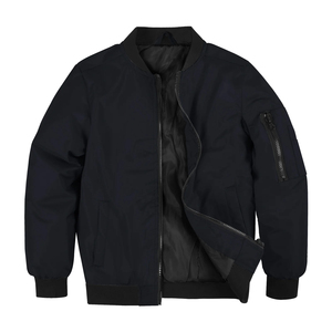 Vêtements à la mode vêtements quotidiens pleine fermeture éclair léger streetwear slim fit Bomber veste pour hommes pleine fermeture éclair coupe-vent chaud hiver - Product Image 3