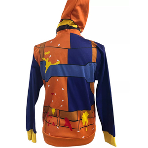 เสื้อมีฮู้ดสำหรับผู้ชายไซส์ใหญ่พิเศษแบบมีซิปรูดพิมพ์ลายได้ตามต้องการ - Product Image 2