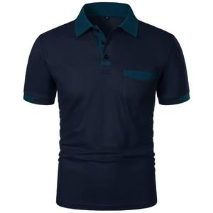 Chemise d'été pour homme à manches courtes, unie, respirante, à séchage rapide, avec poche, décontractée, sportive, pour tous les jours, streetwear - Product Image 4