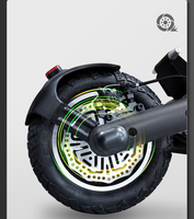 Scooter électrique en alliage d'aluminium Warehouse J-33 - Pliable, étanche, moteur sans balais, suspension intégrale, 50 km/h, batterie au lithium 1600W