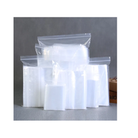 Sac à fermeture éclair réutilisable en plastique PET transparent avec emballage refermable avec logo personnalisé pour vêtements et aliments utilisation en magasin