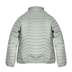 Chaqueta deportiva ecológica impermeable de lona de algodón reversible al por mayor abrigo de invierno ligero y cálido unisex con capucha y cremallera - Product Image 3