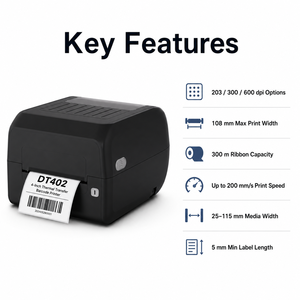 <span class=keywords><strong>Imprimante</strong></span> d'étiquettes RFID industrielle pour l'expédition thermique, <span class=keywords><strong>imprimante</strong></span> d'étiquettes adhésives <span class=keywords><strong>en</strong></span> rouleau de 4 pouces, <span class=keywords><strong>imprimante</strong></span> d'étiquettes de codes-barres - Product Image 3