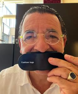 Bán buôn TR90 tùy chỉnh chống ánh sáng màu xanh Kính đọc sách siêu mỏng retro màu xanh khung PC vật liệu vị trí ống Kính gửi hộp lưu trữ - Product Image 4